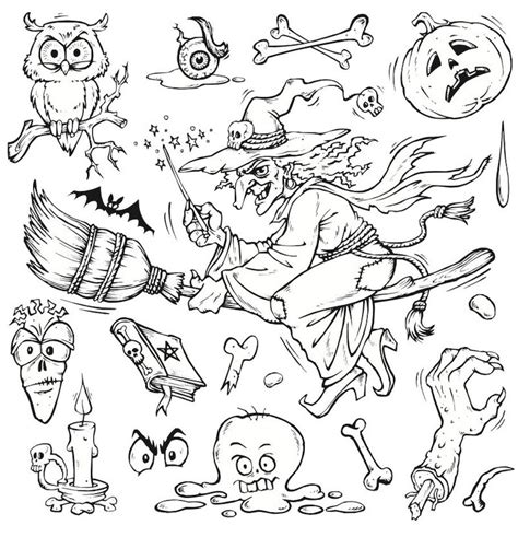 Halloween Witch Doodles: Spooktacular Inspiration for Your Sketchbook